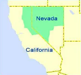 Rotary Youth Exchange District 5190 | Nevada and California | California-Nevada 5190 Area Map